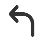 Corner Up Left SVG Icon